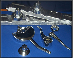 Chrome plated industrial parts